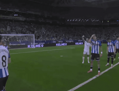 Soccer Player In Blue And White Striped Jersey Saying Arct GIF