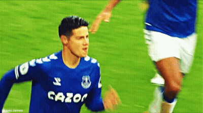 Soccer Player In Blue Cazoo Shirt Running GIF