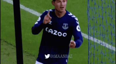 Soccer Player In Blue Cazoo Shirt Running GIF