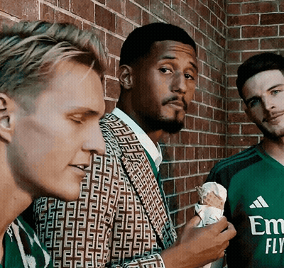 Soccer Player In Blue Emirates Fly Better Jersey GIF