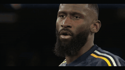 Soccer Player In Blue Emirates Jersey Running GIF