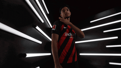 Soccer Player In Blue Etihad Airways Jersey GIF