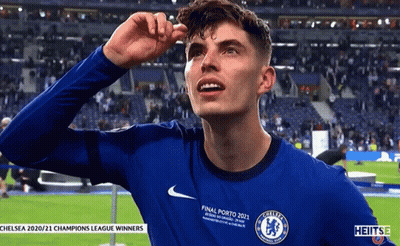 Soccer Player In Blue Final Porto 2021 GIF