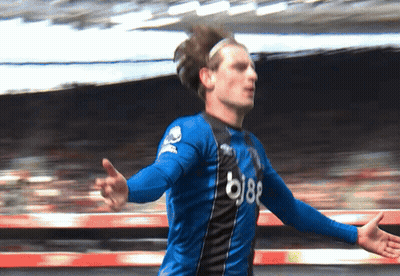 Soccer Player In Blue Jersey BJ88 GIF