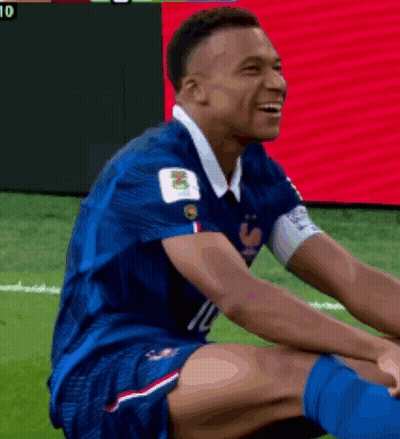 Soccer Player In Blue Jersey Number 10 GIF
