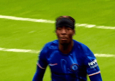 Soccer Player In Blue Jersey Number 11 Running GIF
