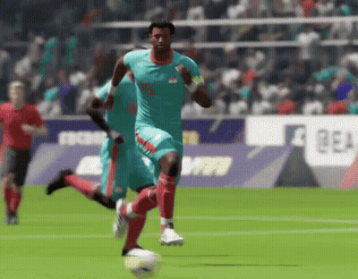 Soccer Player In Blue Jersey Number 15 GIF