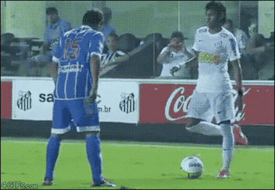 Soccer Player In Blue Jersey Number 15 GIF
