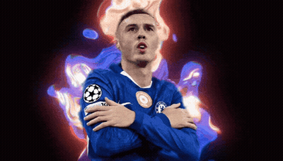 Soccer Player In Blue Jersey Number 16 GIF