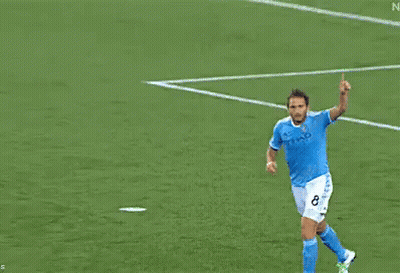 Soccer Player In Blue Jersey Number 2 GIF