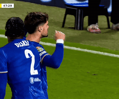 Soccer Player In Blue Jersey Number 2 GIF