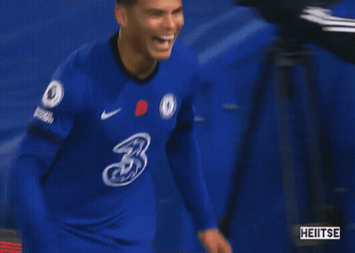 Soccer Player In Blue Jersey Number 21 GIF