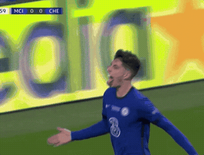 Soccer Player In Blue Jersey Number 3 Celebrating GIF