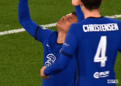 Soccer Player In Blue Jersey Number 4 GIF