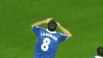 Soccer Player In Blue Jersey Number 8 GIF