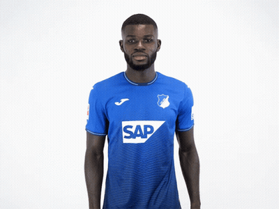 Soccer Player In Blue Jersey Number 9 GIF