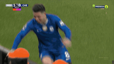 Soccer Player In Blue Jersey Saying I-Chelsea Final GIF