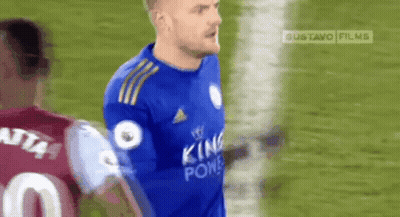 Soccer Player In Blue Jersey Saying King Power GIF