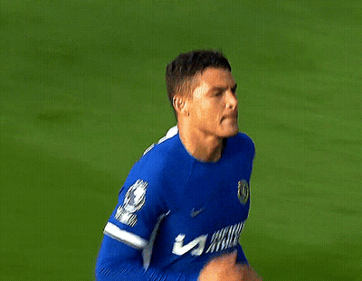 Soccer Player In Blue Jersey Saying Ultimate GIF