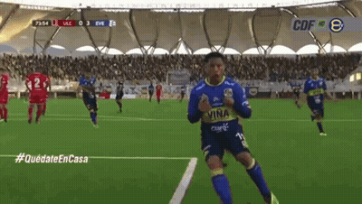 Soccer Player In Blue Jersey Saying Vina GIF