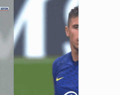 Soccer Player In Blue Nike Jersey On Field GIF
