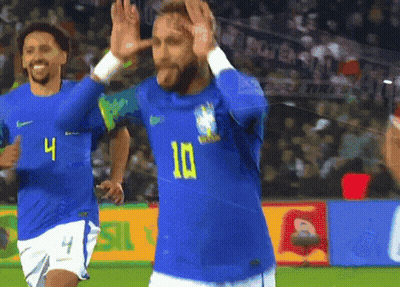 Soccer Player In Blue Shirt Number 10 GIF