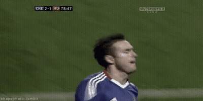 Soccer Player In Blue Shirt Running GIF