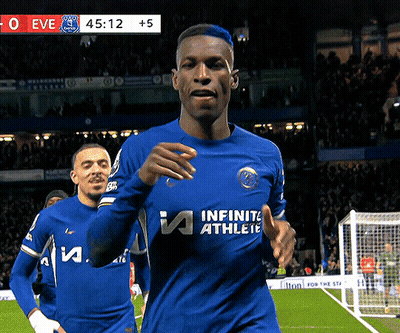 Soccer Player In Blue Shirt Saying Infinite Athlete GIF