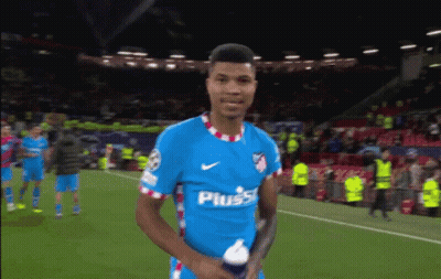 Soccer Player In Blue Shirt Saying Pluss GIF
