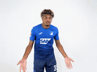 Soccer Player In Blue Shirt Saying SAP GIF