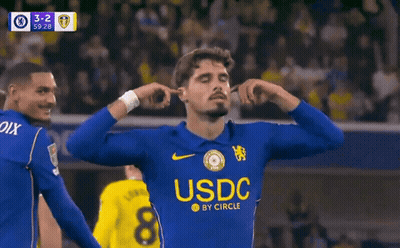 Soccer Player In Blue Shirt Saying Sic GIF