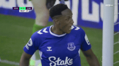 Soccer Player In Blue Shirt Saying Stake GIF