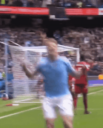 Soccer Player In Blue Shirt GIF