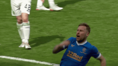 Soccer Player In Blue Shirt With 32Red GIF