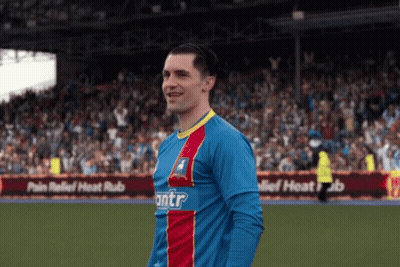 Soccer Player In Blue Shirt With Antr GIF