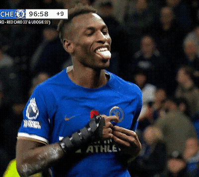 Soccer Player In Blue Shirt With Athle GIF