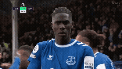 Soccer Player In Blue Shirt With Box GIF