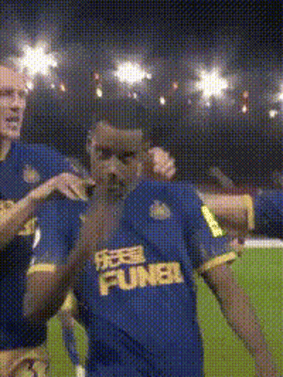 Soccer Player In Blue Shirt With FUNBB GIF