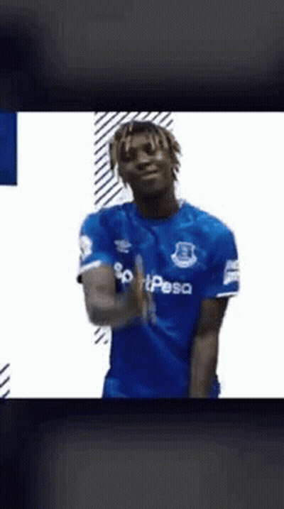 Soccer Player In Blue Shirt With Pesa GIF