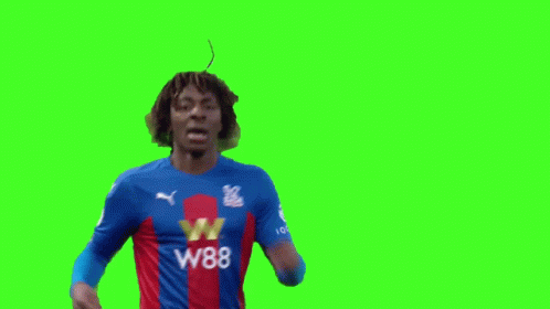 Soccer Player In Blue Shirt With W88 GIF