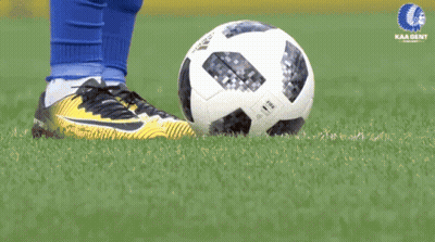 Soccer Player In Blue Socks Kicking Ball GIF