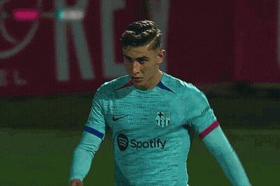 Soccer Player In Blue Spotify Shirt GIF