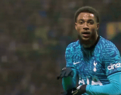 Soccer Player In Blue Tottenham Shirt GIF