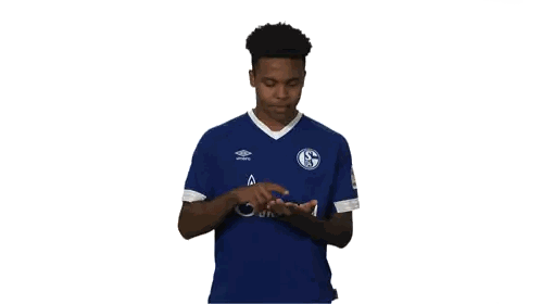 Soccer Player In Blue Umbro Shirt Sticker