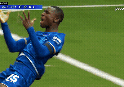 Soccer Player In Blue Uniform Number 22 GIF