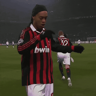 Soccer Player In Bwin Jersey GIF