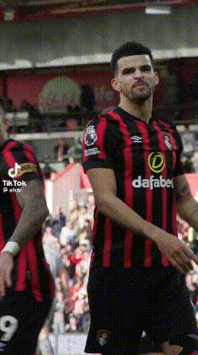 Soccer Player In Dafabe Jersey In Front Of Crowd GIF