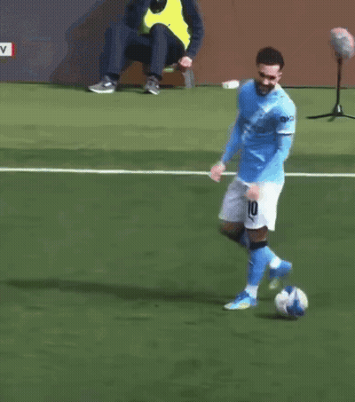 Soccer Player In Emirat Shirt GIF