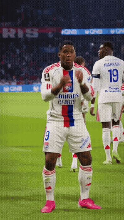Soccer Player In Emirates Fly Better Jersey GIF