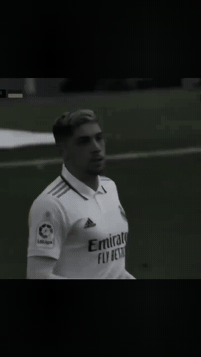 Soccer Player In Emirates Fly Better Shirt GIF